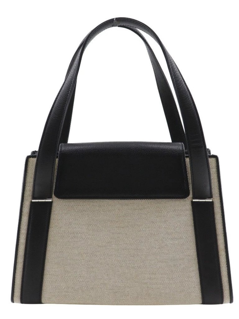 Morabito By Color Tote Bag Black / Grey Calfskin/Canvas Women